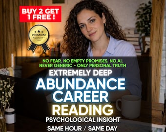 Same Hour Career Reading, Abundance Guidance, Psychic Insight (Same Day Delivery)