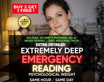 Same Hour Extra Detailed Emergency Reading, Love Tarot Reading, Psychological Insight