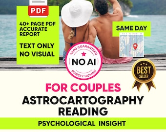 Astrokartografi för par, personlig astrologisk analys av flytt för partners, astrologisk kartanalys, psykologisk insikt samma dag