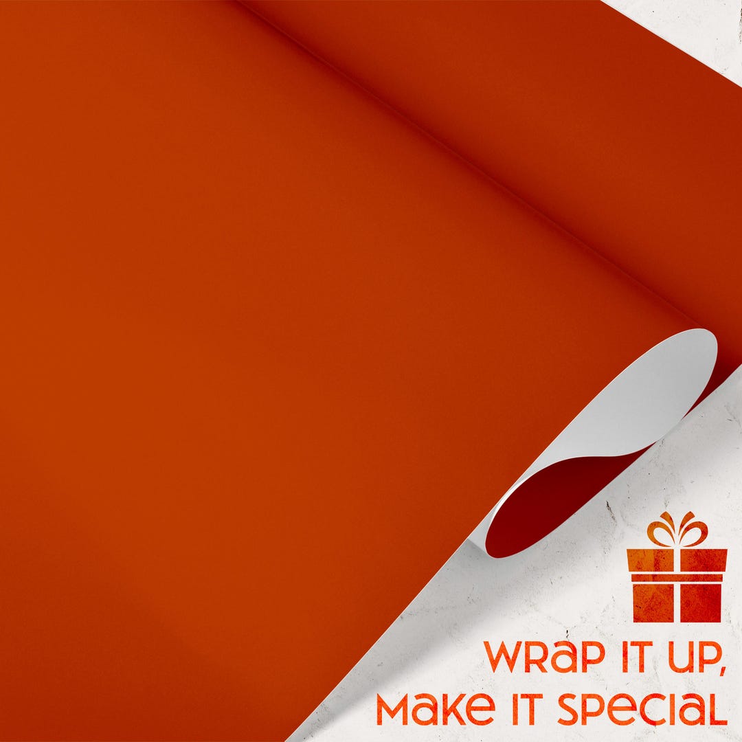 Solid Mahogany Gift Wrapping Paper Brown Present Wrap Earthy Rich Roll ...