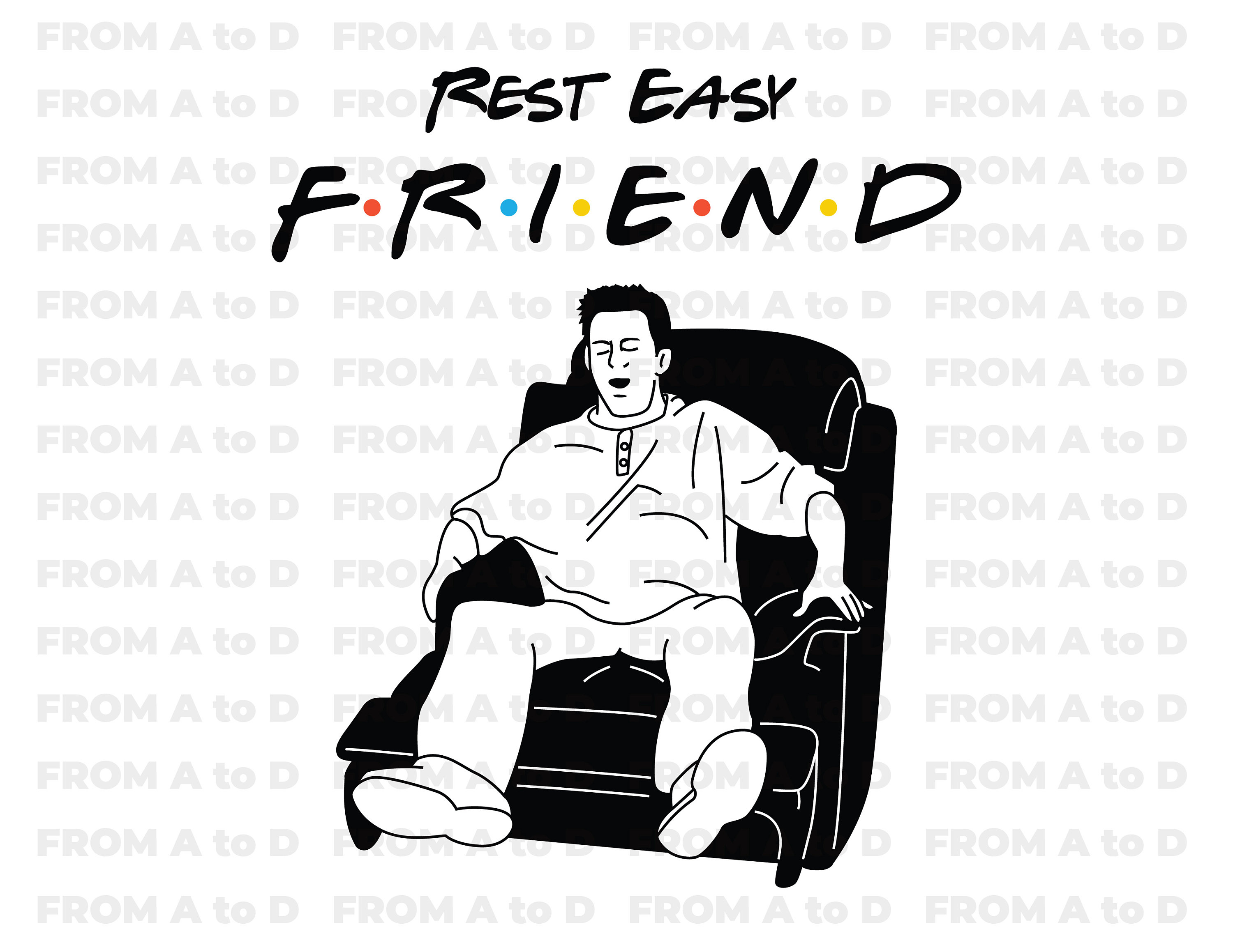 Chandler Bing Svg, Matthew Perry Svg, Friends Svg, Recliner Svg, Cricut