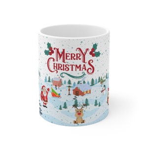 Keramik Weihnachtstasse 11oz