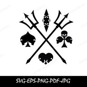 Royal Flush Spade SVG PNG, Playing Cards Svg, Gambling, Card Clip Art, Poker Cards Vector, Casino Games, Royal Flush Clip ArT,skeleton card