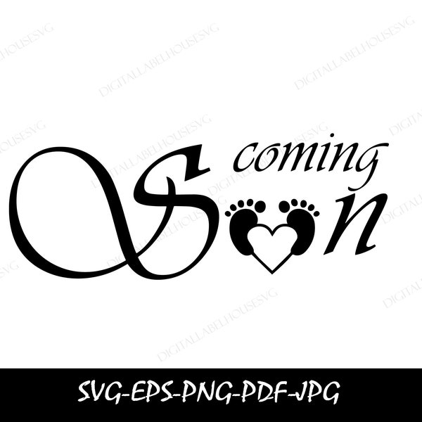 Coming Soon Baby Sign Download includes SVG Cutting File, Baby Coming Soon svg, Baby Announcement svg, Baby svg, Growing family,Newborn svg