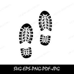 Hiking Boot Prints SVG, PNG, EPS, pdf, jpg instant digital download,footprint,boot print,shoe print,Mountain Boot Svg,Hiking Silhouette