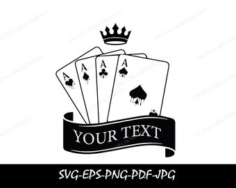 Playing Cards dripping,Aces Playing Cards SVG Files, Ace of Spades,Aces of Hearts,Ace of Diamonds,Aces of Clubs Cut Files,Aces Vector Files