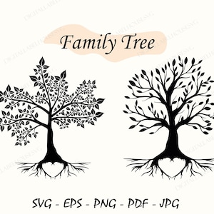 Family tree svg, Tree Of Life Svg, Tree Monogram Svg, Tree Svg, Family Tree Clipart, Tree of Life Svg, Cut Files For Cricut, Svg, Png, Eps