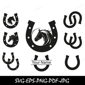 Horseshoe SVG Files | Horse Shoe Cut Files | Horseshoe Vector Files | Horse Shoe Vector | Horseshoe Clip Art | CnC Files | St Patrick's Day