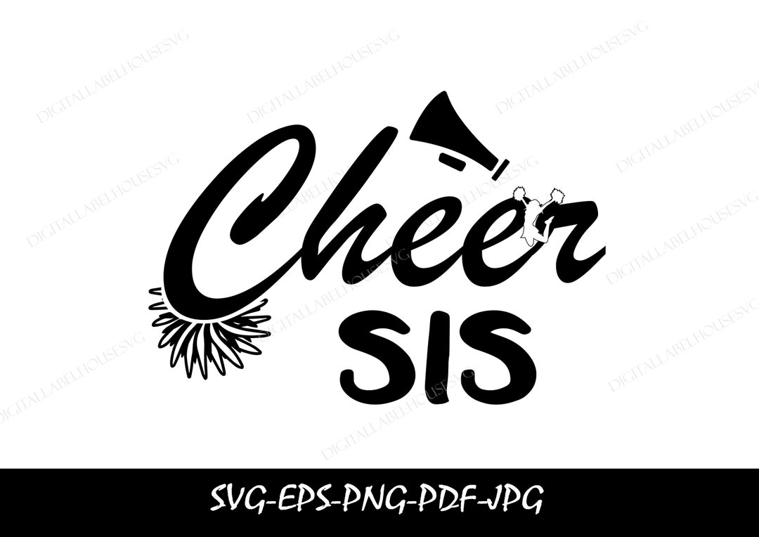 Cheer Sistersvgpngepspdf/cheer Sister Block Varsity Etsy