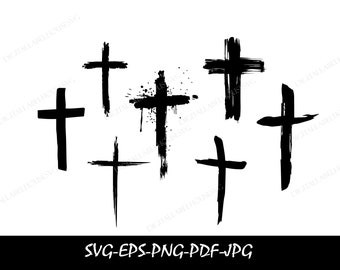 CROSS SVG BUNDLE, Instant Download, Jesus Svg, Old Rugged Cross Svg, Christian Svg, Cross Svg, Religious Svg, Cross ClipArt, Crosses Svg