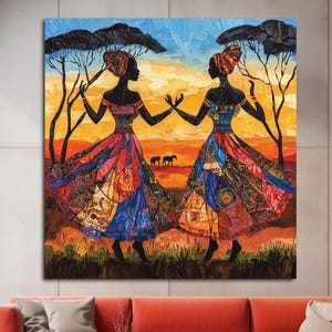 Tribal Wall Art Canvas Print Modern African Decor Unique Wall Art Extra Large Wall Art Porch Decor African Wall Art New Home Gift Wall Art