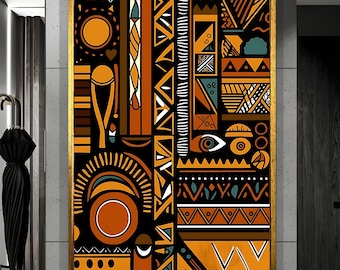 African American Culture Wall Decor, African Artwork wall Decor, African Pattern, Home Decor, Wall Hangings, African Gift, Wall art, Print