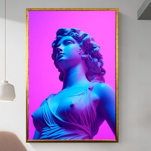 Cuadro de Afrodita, impresión en lienzo de la diosa del amor, regalo de San Valentín, regalo del Día de San Valentín, arte histórico griego, regalo de arte para la pared, decoración del hogar