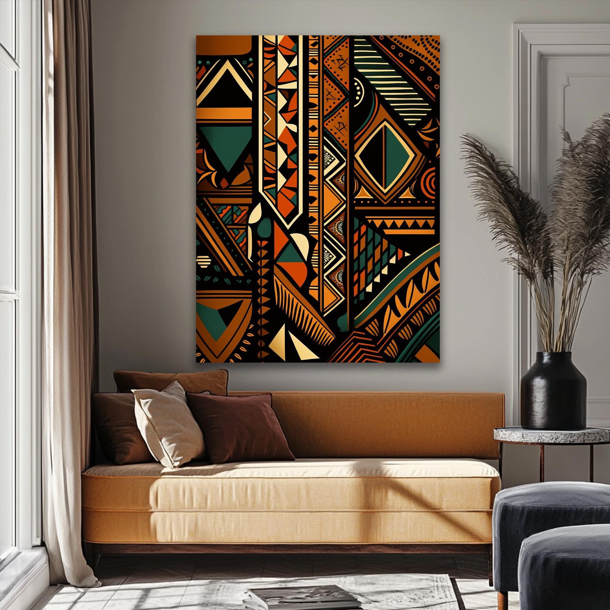 African Culture Wall Art African Framed Decor Extra Large Textured African Culture Wall Art African Framed Decor Extra Large Textured