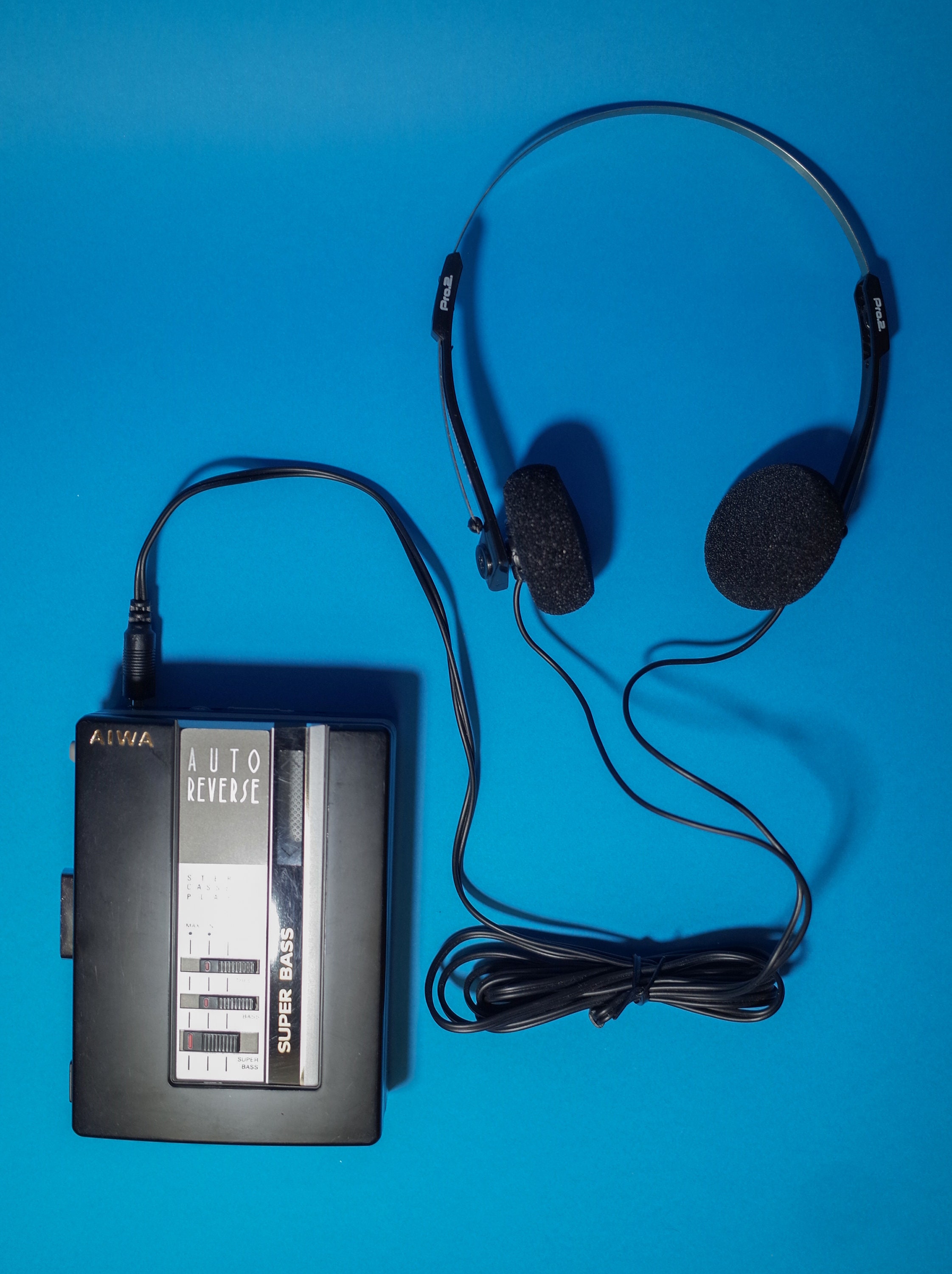 Walkman AIWA HS-P14 – Baladeur Cassette Auto Reverse, 1988, Fabriqué à Singapour (occasion)