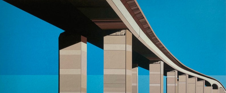 Orwell Bridge Fine Art Giclee Print image 3