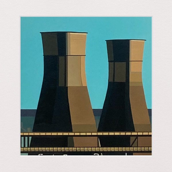 Tinsley Towers Fine Art Giclee Mini Print