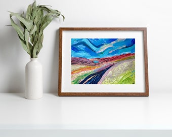 Magic on the Moors Landscape art print for home decoration | A4, A3, A5