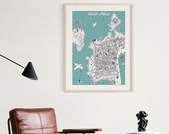 Map of Saint-Malo