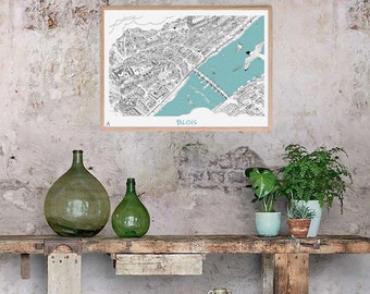 Map of Blois