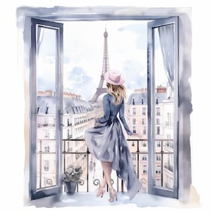 15 Paris Fashion Girl Clipart | Stylish Parisian Illustrations | Printable Fashion Art | French Chic Decor for Papercrafting & Scrapbooking
