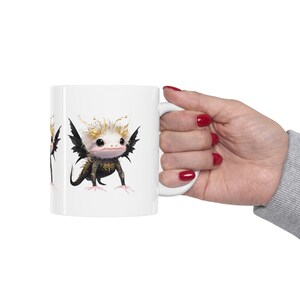 Coffee mug with Axolotl, Axolotl mug, Axolotl, animal fan, cute Axolotl, nice gift, original gift, present, coffee mug, Mug 11oz