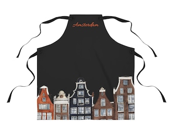 Amsterdam cooking apron, Amsterdam cooking apron for mom, Theme cooking, Gift for cooking enthusiasts, Apron, Cooking apron