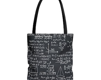 Mathematical Genius Tote Bag. Lovers of Numbers. Mathematical Calculations. Number lovers. Bag Abstract Mathematics Print