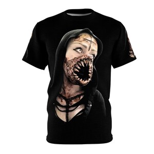 Halloween Horror print, all over print, unique horror shirt, party shirt, scary bloody shirt, spooky shirt, creepy shirt, fxs grime