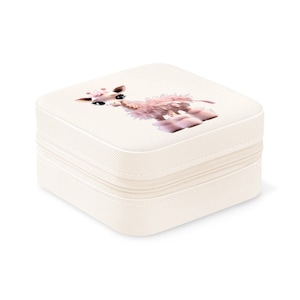 Giraffe jewelry box. Jewelry box. Giraffe print. Pink giraffe