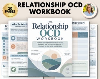 Relationship OCD Workbook, ROCD Worksheets, ERP Therapy, Relationship Anxiety, Intrusive Thoughts, Reassurance Seeking exposure response