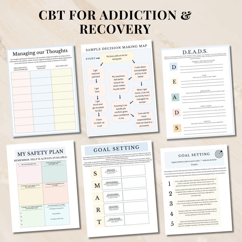 Therapist Toolkit CBT for Addiction Recovery Sobriety Relapse ...