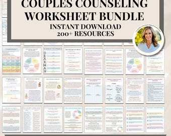 Couples Therapy Mega Bundle,Couples Counseling,Communication Tools Couples Counseling Reacting and Responding Questions Trust Building