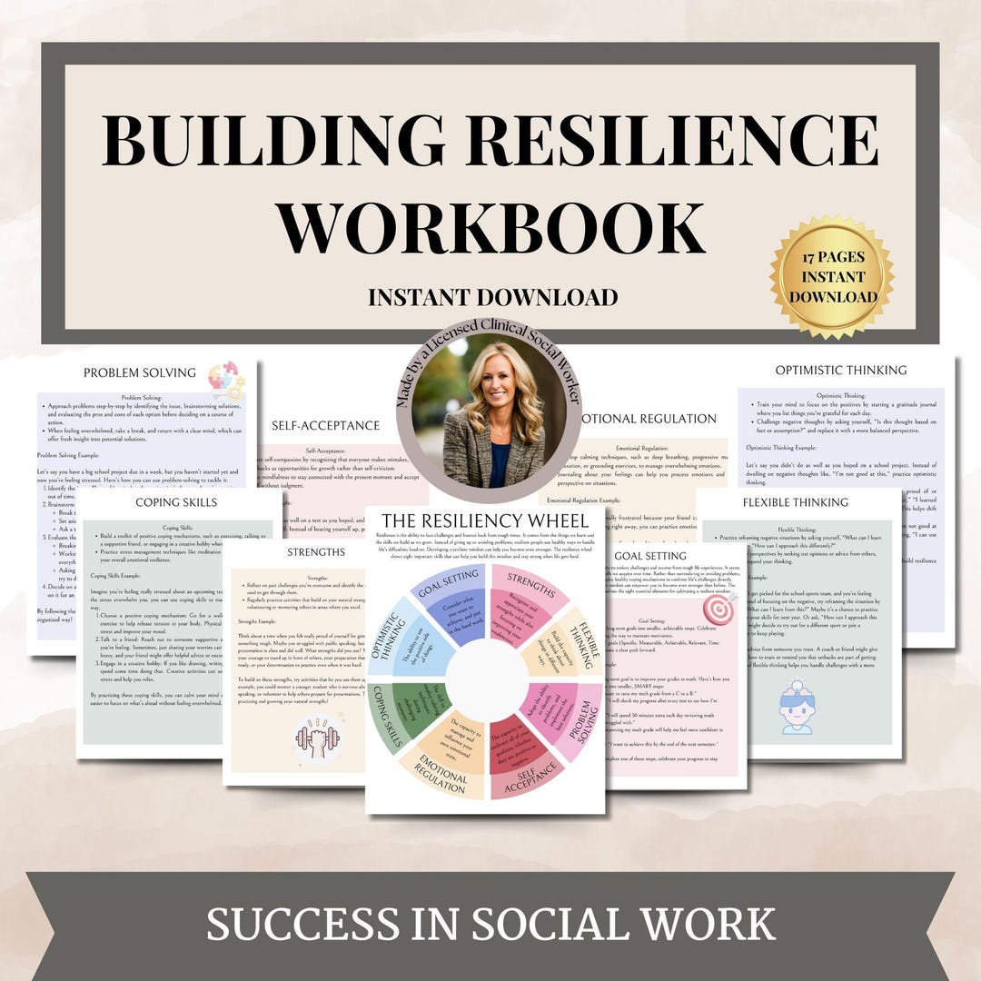 Building Emotional Resilience Resiliency Wheel, Building Resilience(02)