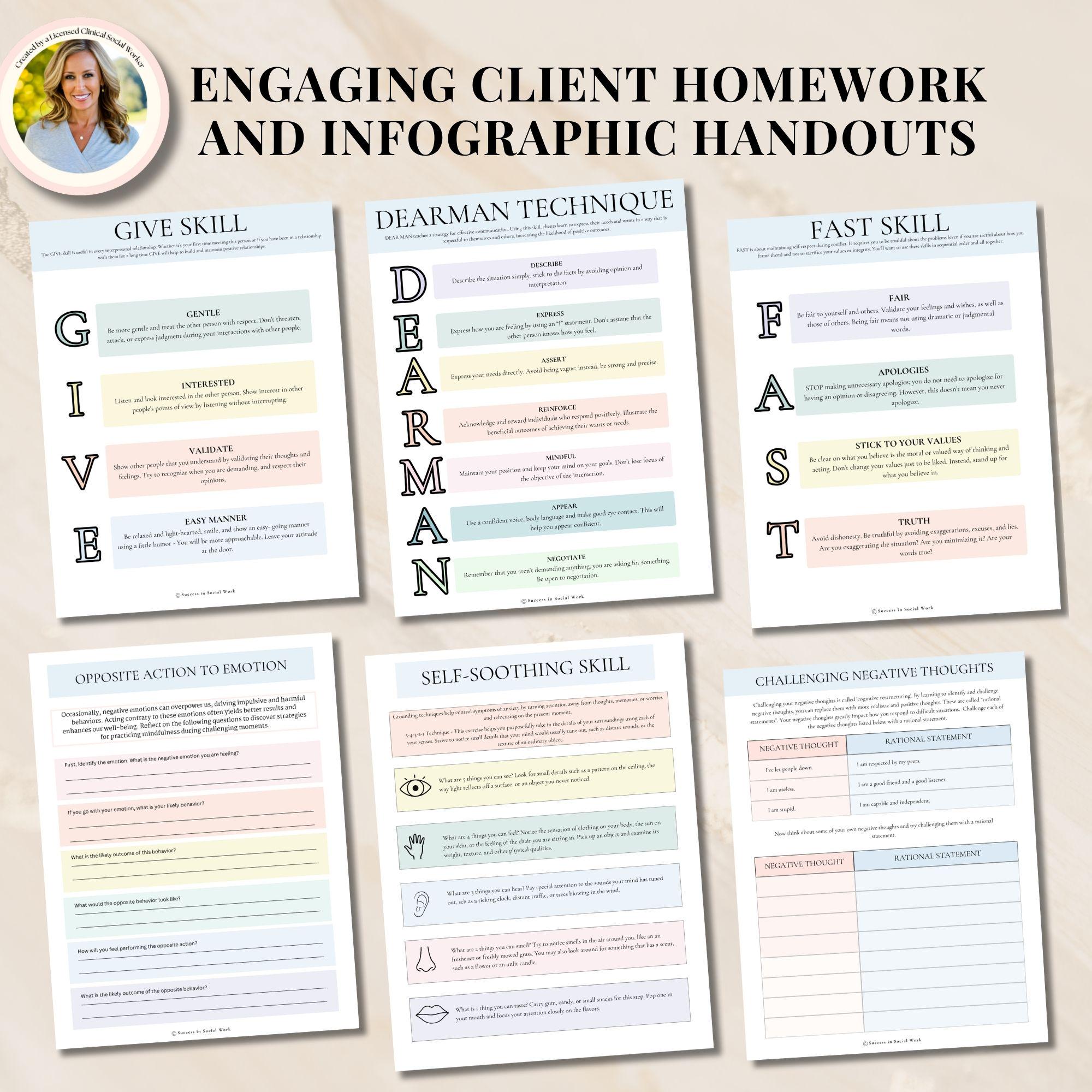 DBT Therapist Toolkit Session Plans & Progress Notes for Therapy ...