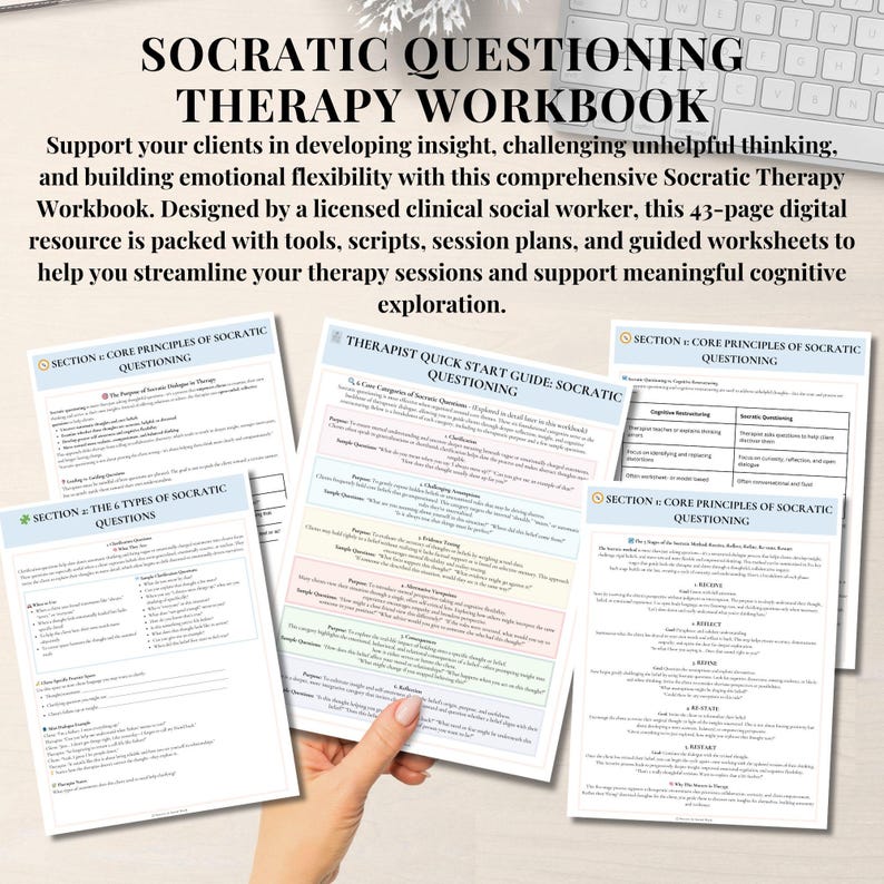 Socratic Questioning Therapy Questions Session Plans & Progress Notes ...