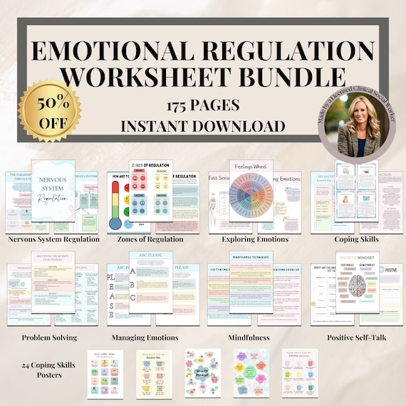 Emotional Regulation Bundle,Zones of Regulation, Self Regulation Kids, School Counseling Resources,Social Emotional Learning, Emotions Wheel