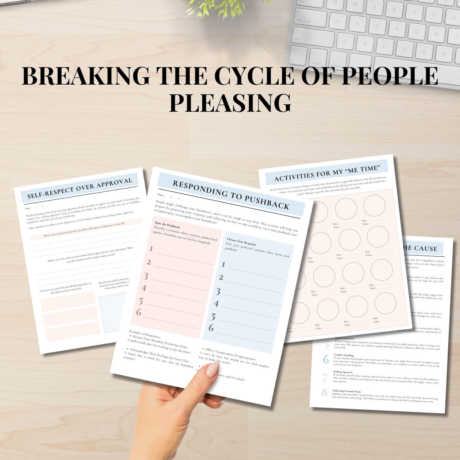 People Pleasing Workbook, Boundary Setting for People Pleasers, Self ...