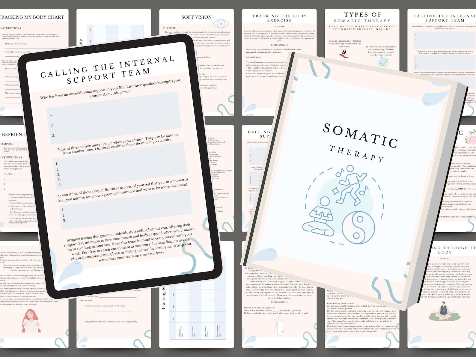 Somatic Therapy Coping Skill Exercises for Nervous System Regulation ...