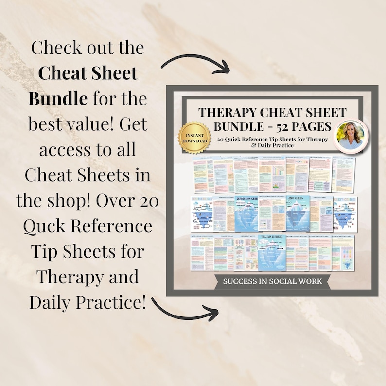 Attachment Styles Cheat Sheet for Therapists, Anxious Avoidant and ...