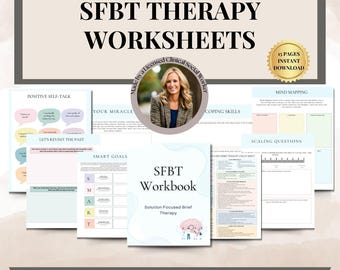 Lösungsorientierte Therapie Arbeitsblätter, psychische Gesundheit, SFBT Arbeitsblätter Ziele, SFBT Therapie Arbeitsblätter Lösungsorientierte Kurztherapie Spickzettel