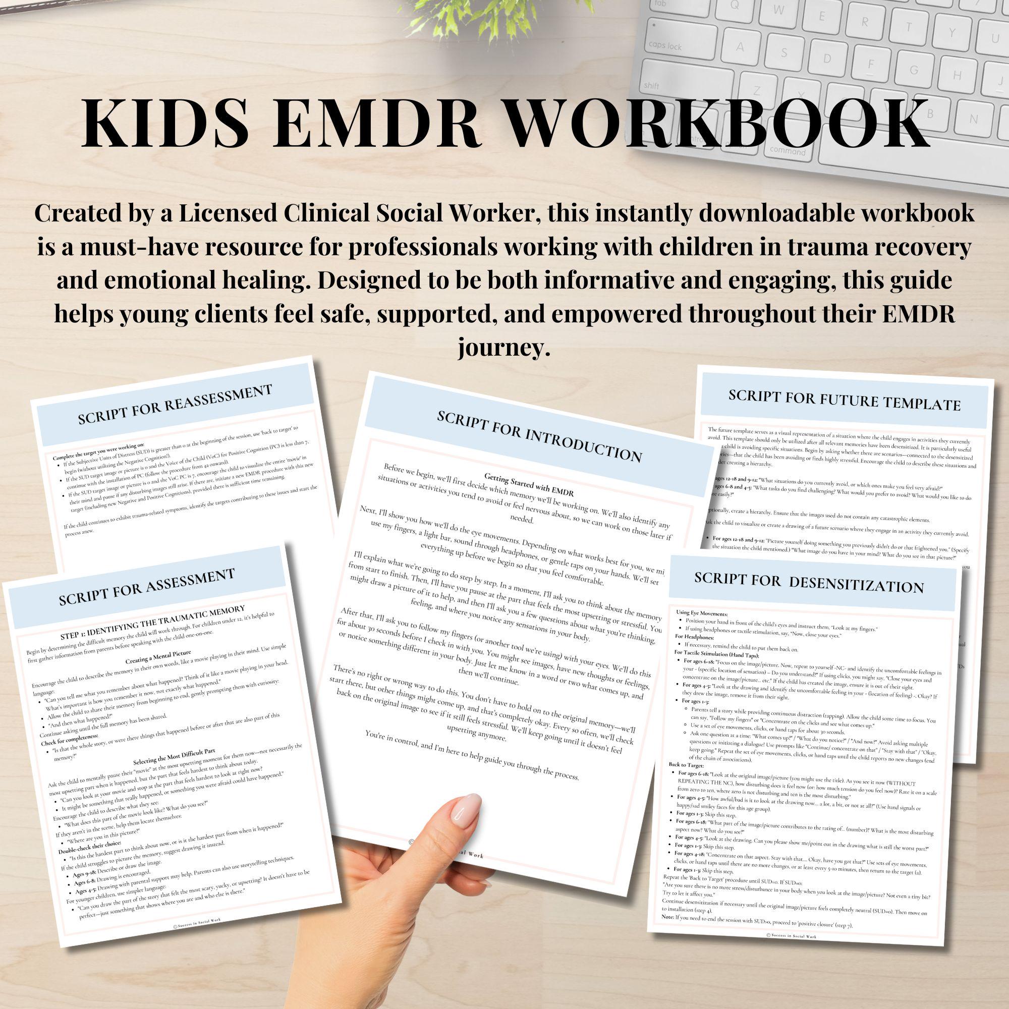 EMDR Bundle for Adults and Kids, EMDR Worksheets for Therapist, Emdr ...