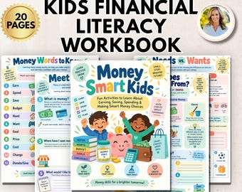 Money & Budgeting for Kids Financial Literacy Unit Study Teach Kids to Save Spend and Share Wisely Budgeting Economics Homeschool Printable