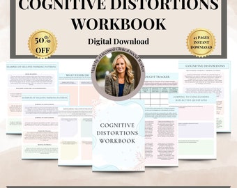 Werkbladen cognitieve vervormingen, daag nutteloze denkstijlen uit, therapiewerkbladen, bps, copingvaardigheden, psychologie DGT, CGT, angst
