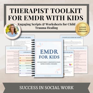 EMDR for Kids, EMDR Worksheets,Emdr Tools,Emdr Interweaves,Trauma therapy for kids Emdr Resources Emdr Scripts for Kids EMDR therapist tools