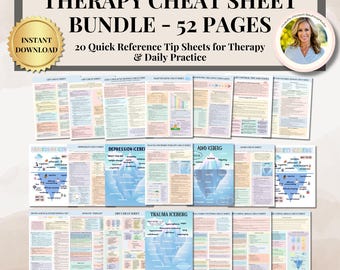 Cheatsheet voor therapie Bundel Psycho-educatiehulpmiddelen voor therapeuten en beroepsbeoefenaren in de geestelijke gezondheidszorg