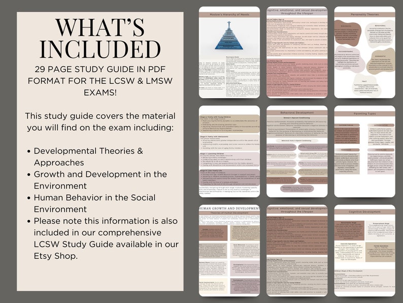 Lsw Study Guide Plan Example Social Work Study Guide,human Development& Behavior,msw Study Guide ...