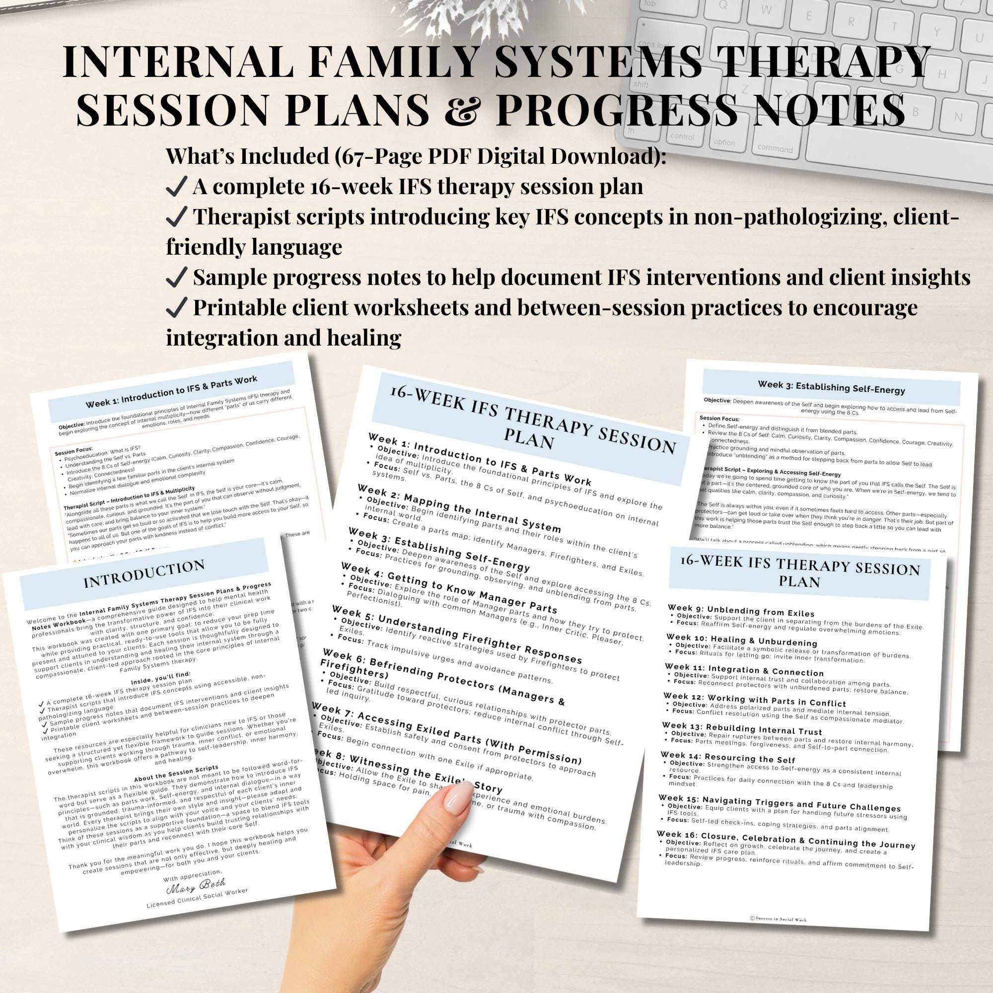 Ifs Progress Note Example Internal Family Systems Therapy Workbook, IFS Session Plans, Scripts ...
