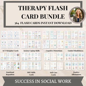 Tarjetas didácticas de habilidades para afrontar la ansiedad, libro de trabajo, hojas de trabajo imprimibles digitales para preocuparse, estrés, pánico, hojas de trabajo de terapia, herramientas de terapia para aliviar la ansiedad