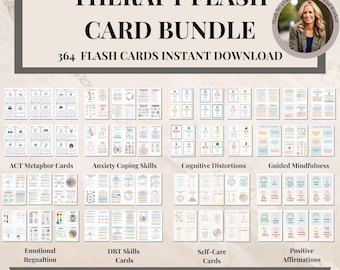 Anxiety Coping Skill Flashcards Workbook Digital Printable Worksheets for Worry Stress Panic,Therapy Worksheets,Therapy tools anxiety relief